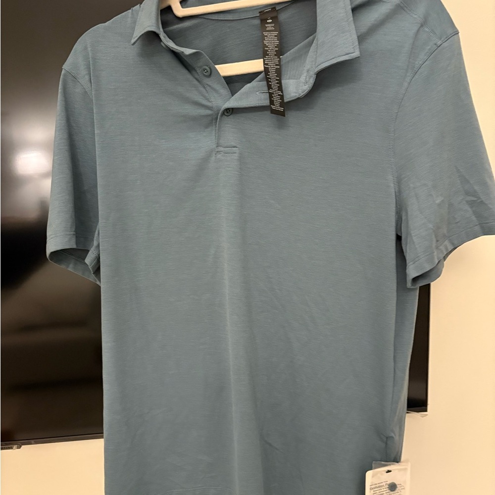 Lululemon Evolution Men's Blue Polo Shirt NWT medium